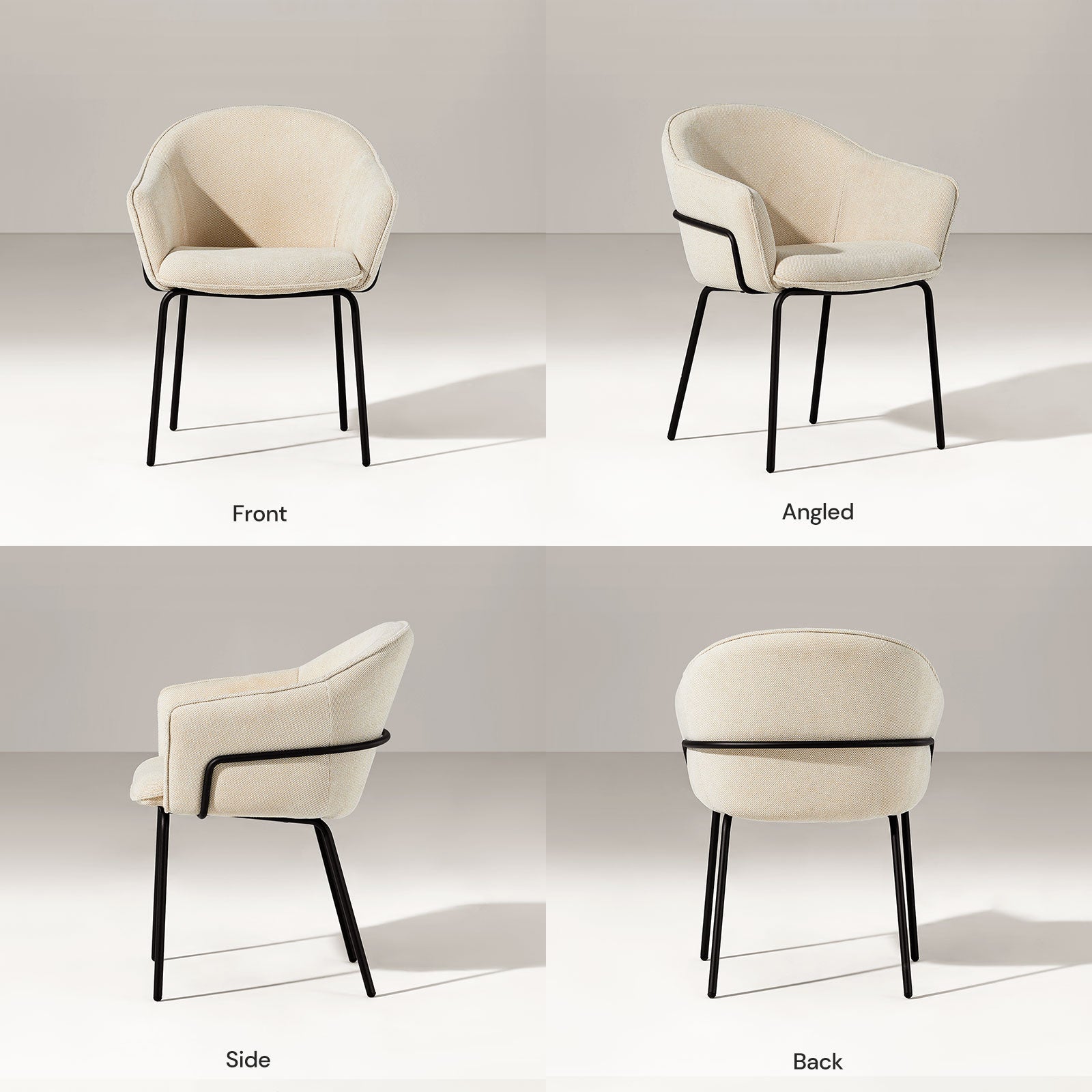 Clorice Linen Blend Accent Dining Chair