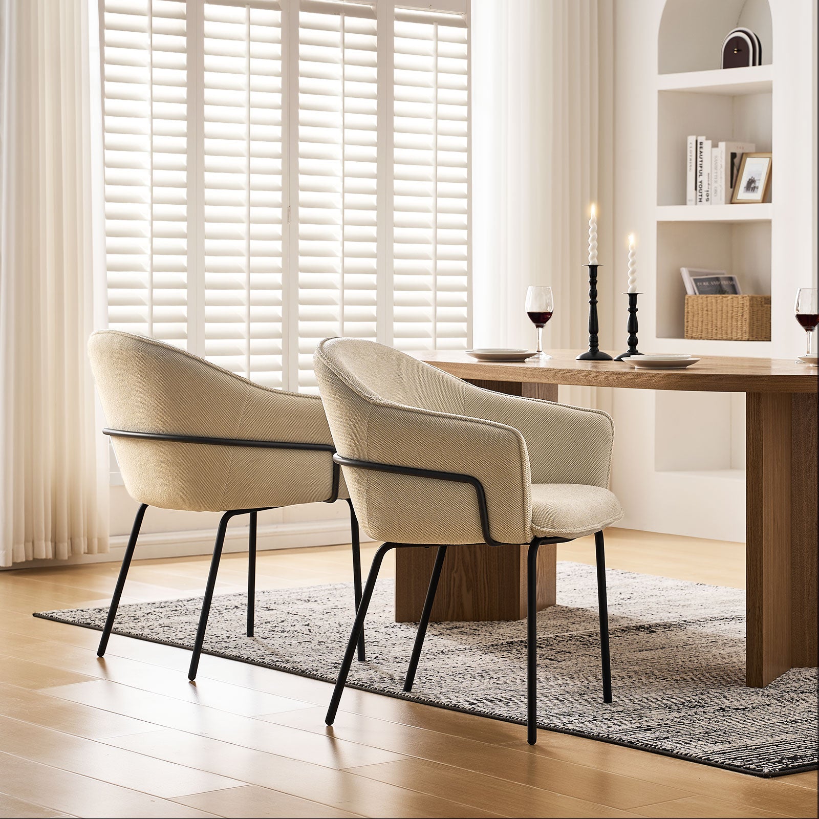 Clorice Linen Blend Accent Dining Chair