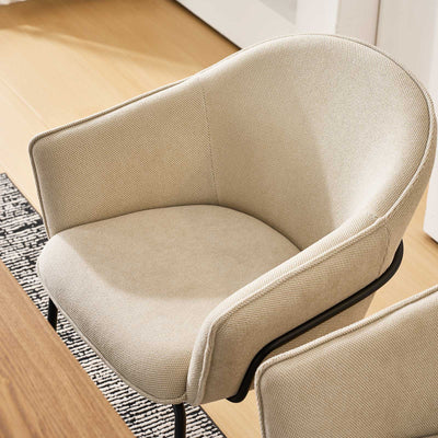 Clorice Linen Blend Accent Dining Chair