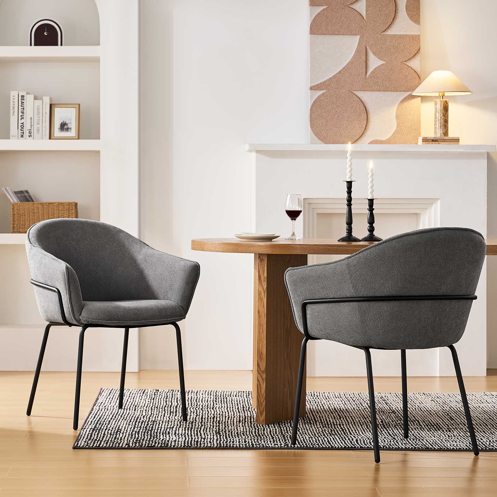 Clorice Linen Blend Accent Dining Chair