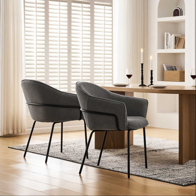 Clorice Linen Blend Accent Dining Chair