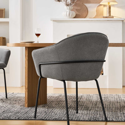 Clorice Linen Blend Accent Dining Chair