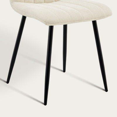 Cummer Linen Blend Dining Chairs