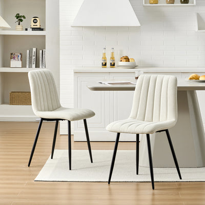 Cummer Linen Blend Dining Chairs