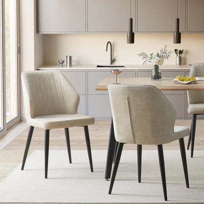 Danforth Faux Leather Dining Chairs