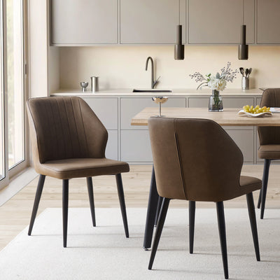 Danforth Faux Leather Dining Chairs