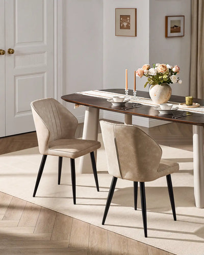 Danforth Beige Dining Chair in a Modern Dining Room