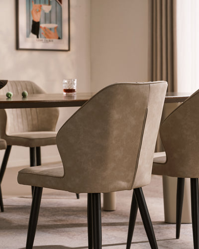 Danforth Faux Leather Dining Chairs