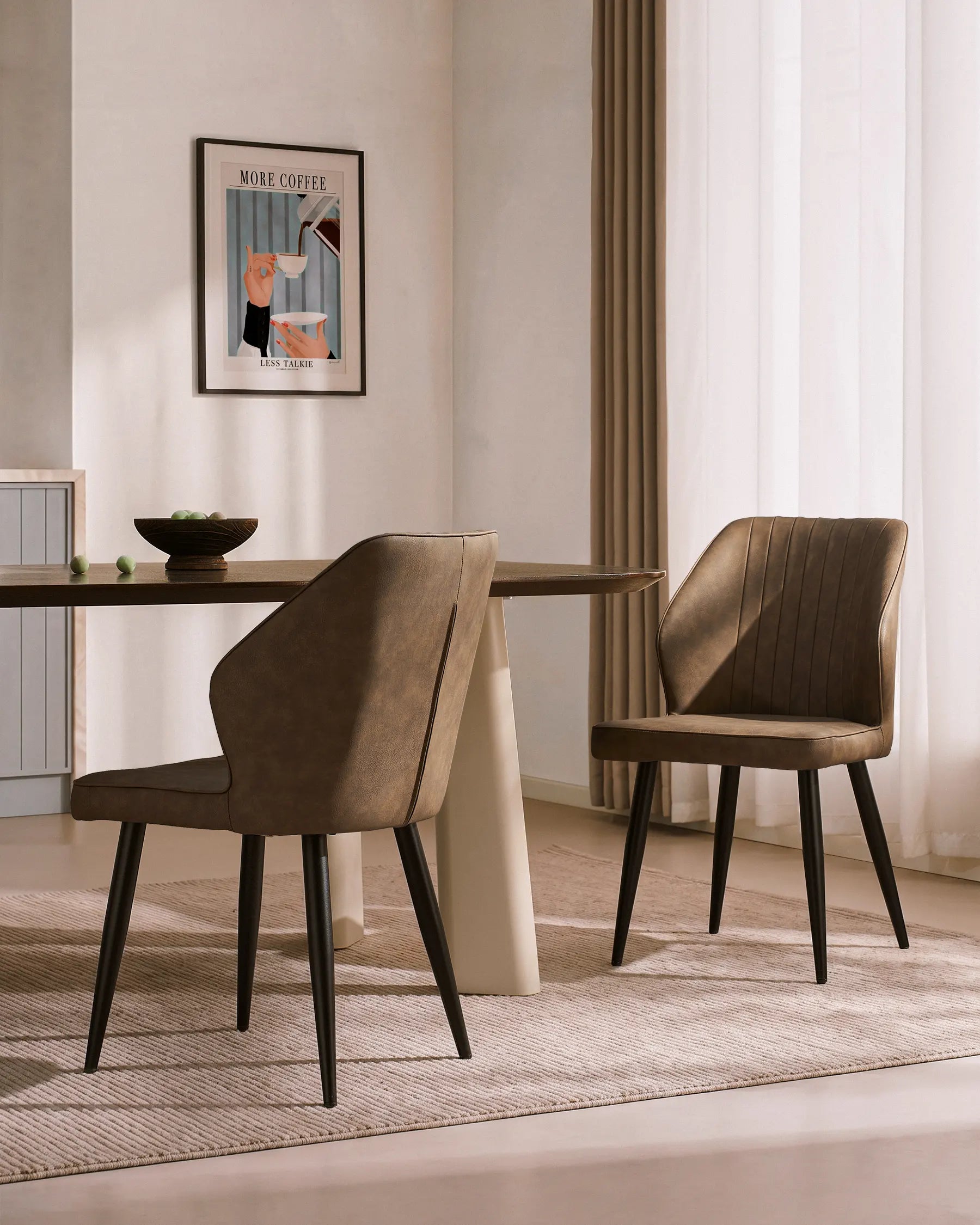 Danforth Faux Leather Dining Chairs