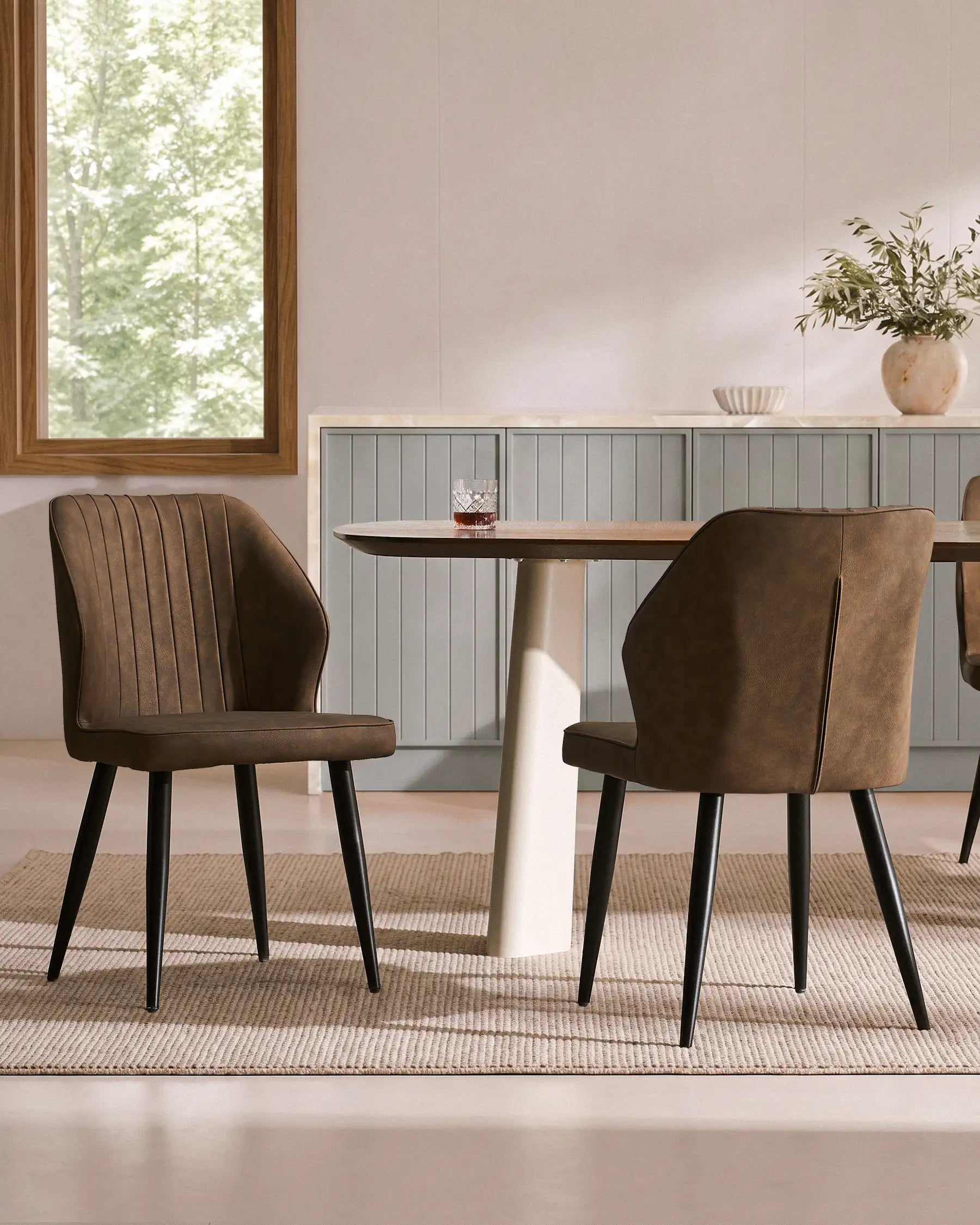 Danforth Faux Leather Dining Chairs