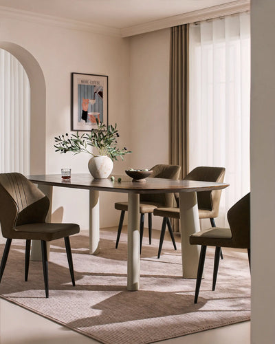Danforth Faux Leather Dining Chairs