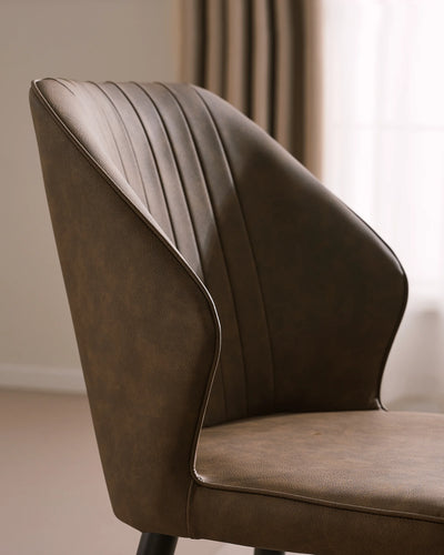 Danforth Faux Leather Dining Chairs