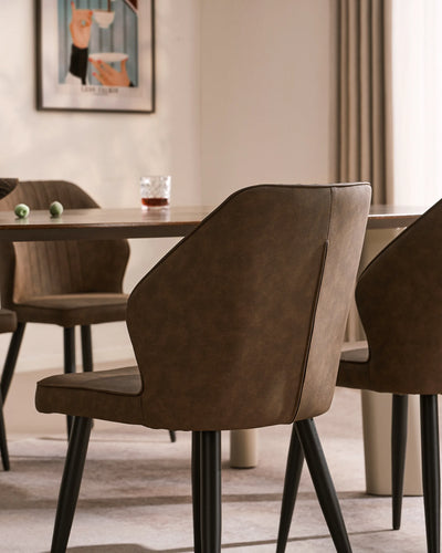 Danforth Faux Leather Dining Chairs