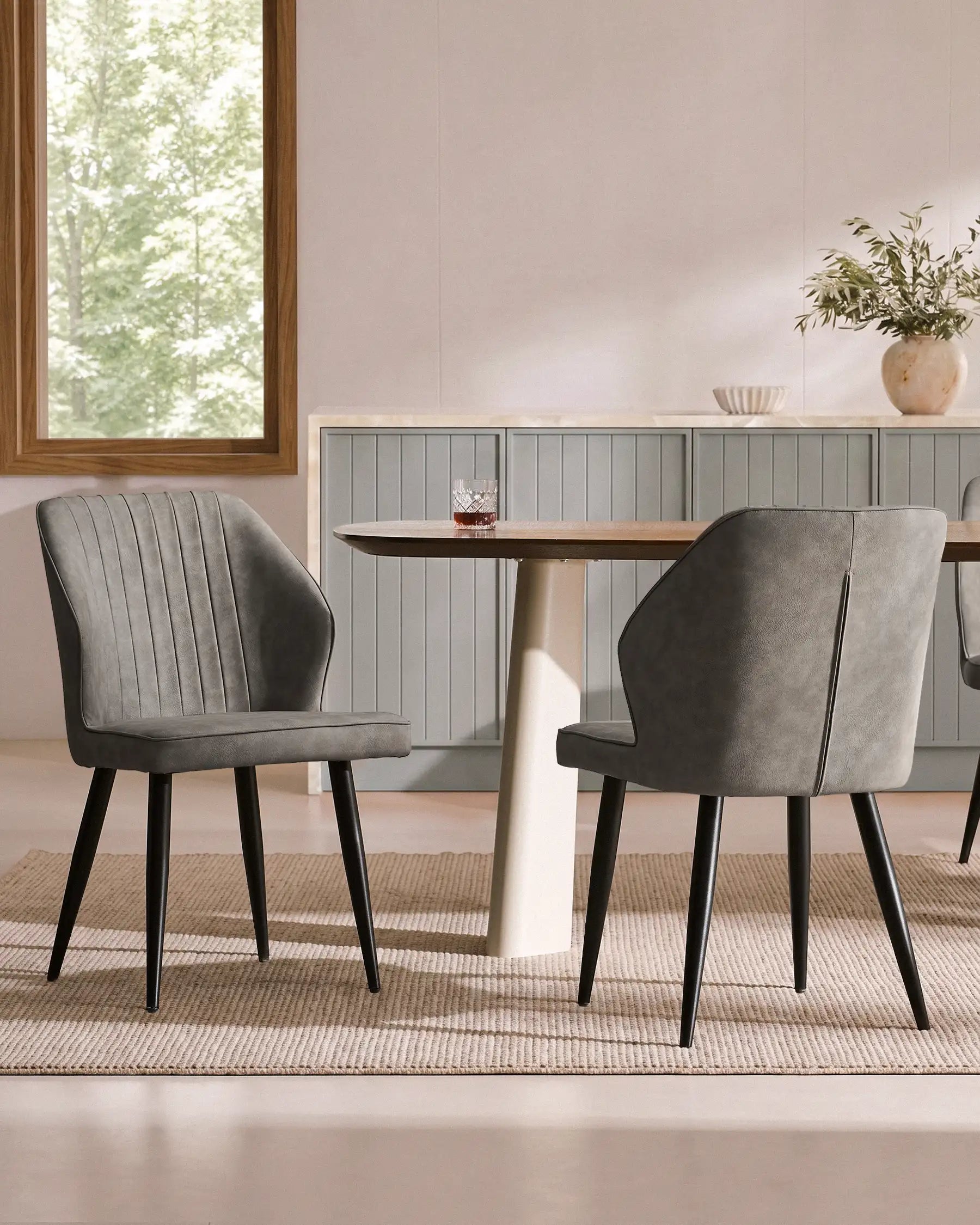 Danforth Faux Leather Dining Chairs