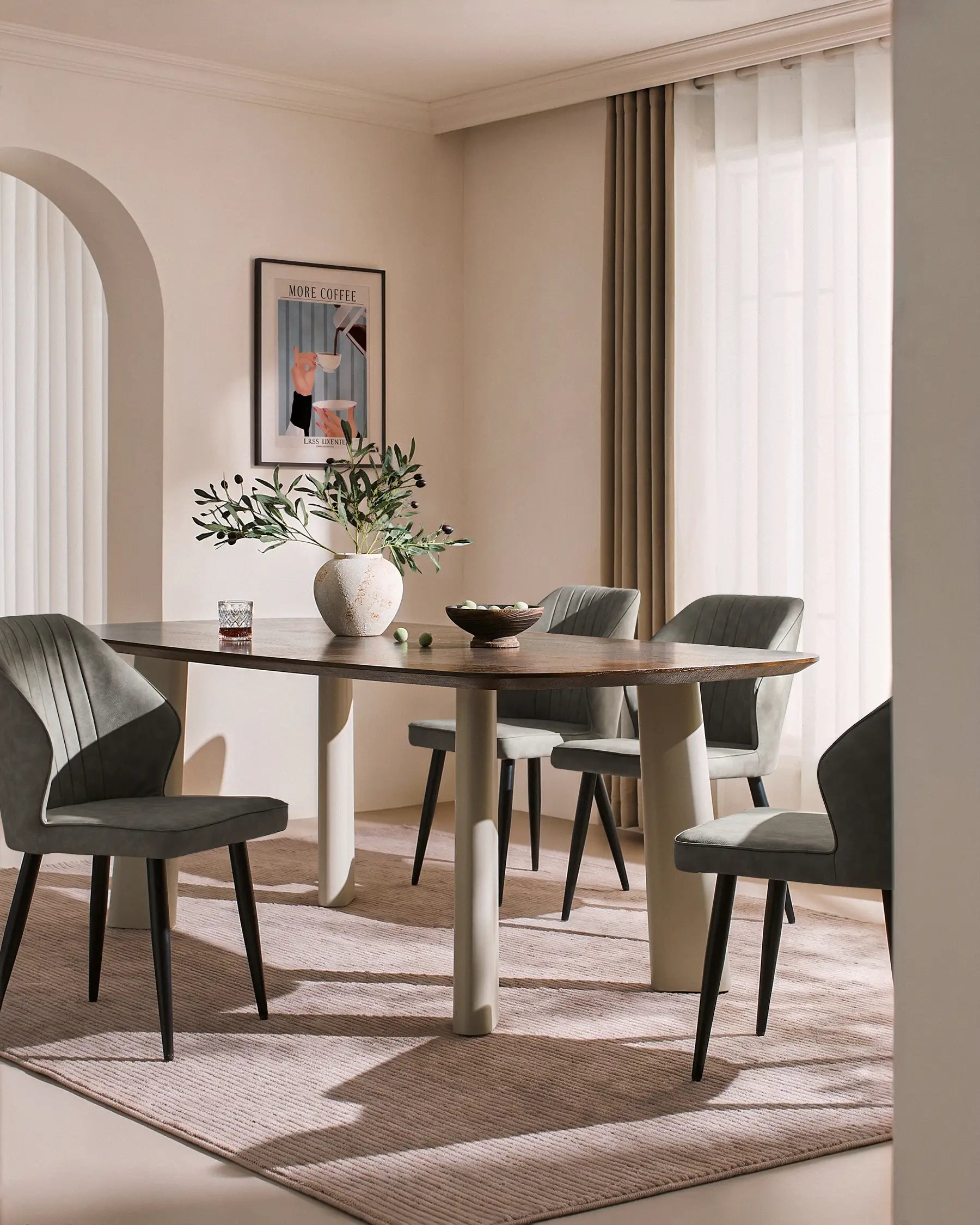 Danforth Faux Leather Dining Chairs