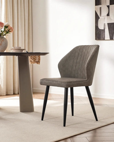 Danforth Light Grey Dining Chair in a Modern Dining Room
