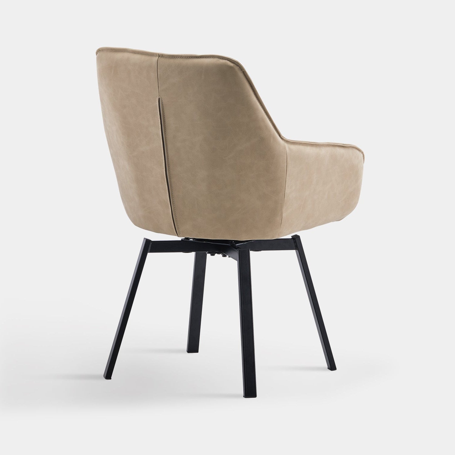 Danyl Faux Leather Swivel Chairs