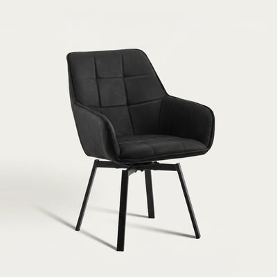 Danyl Faux Leather Swivel Chairs