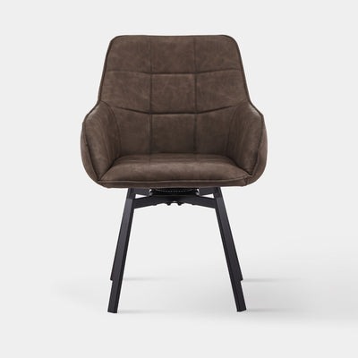 Danyl Faux Leather Swivel Chairs