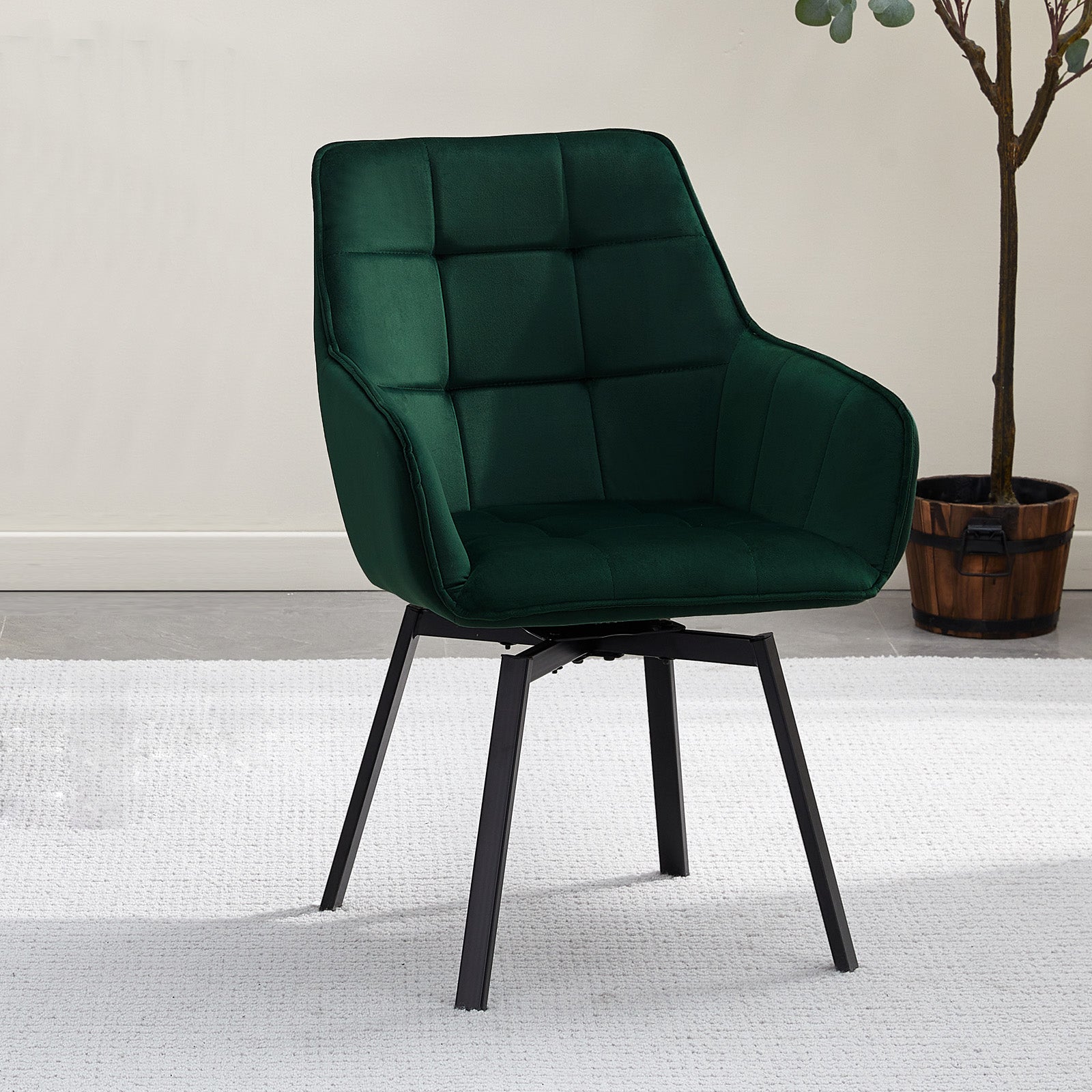 Danyl Velvet Swivel Chairs