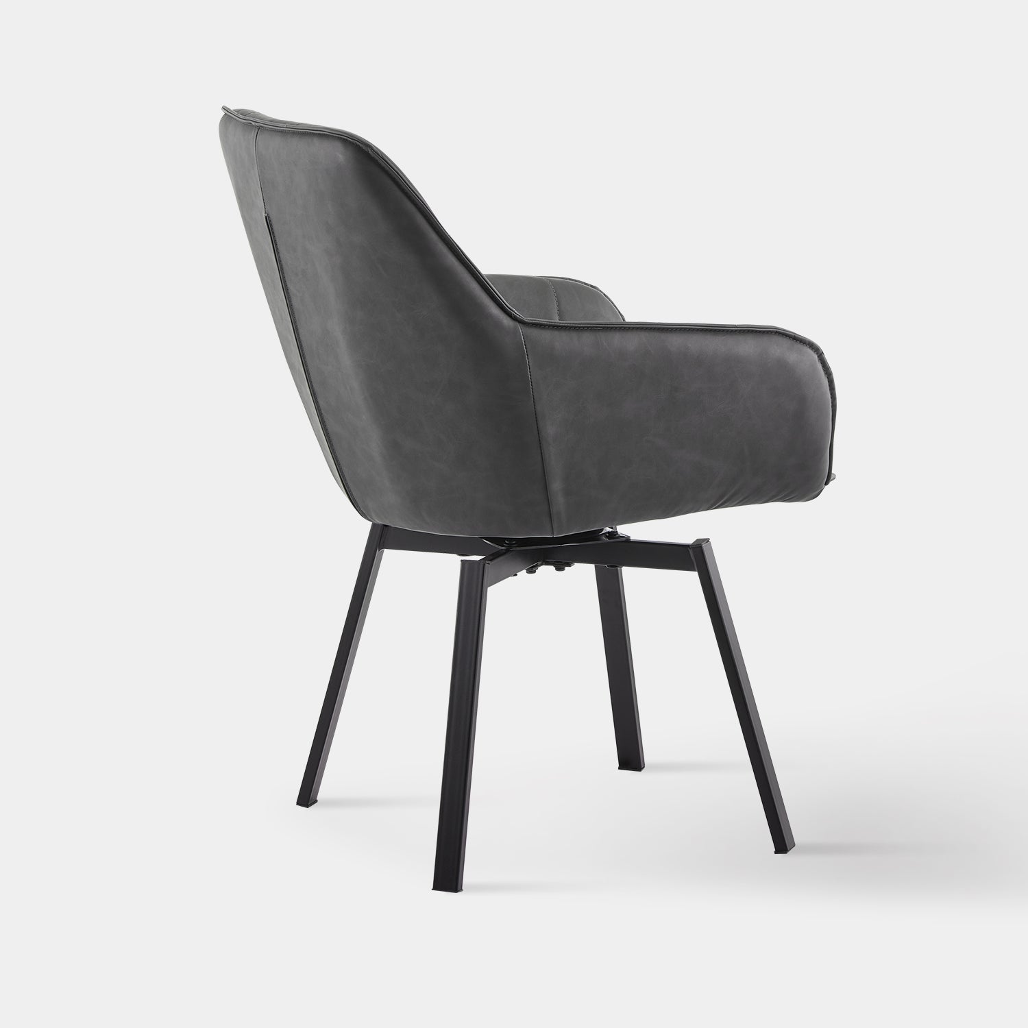 Danyl Faux Leather Swivel Chairs