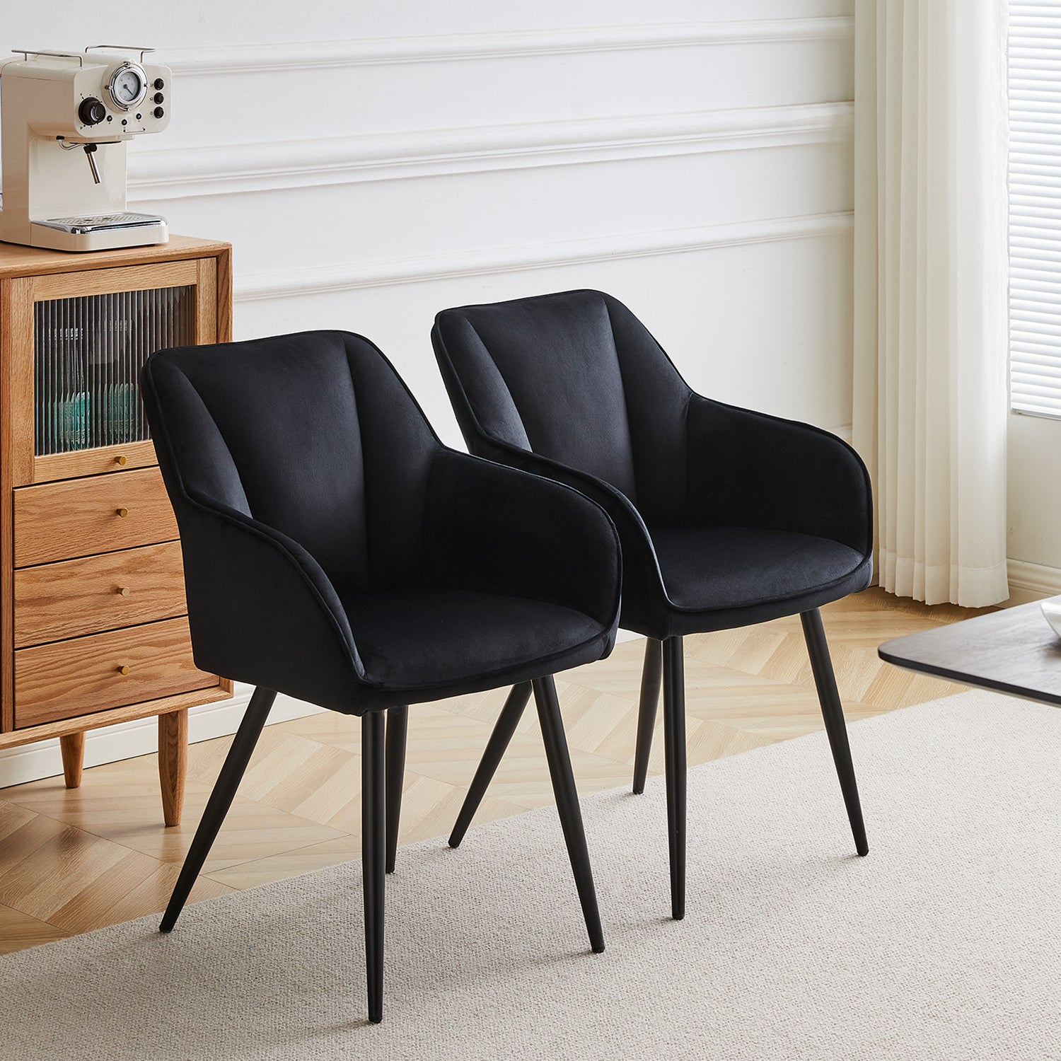 Earven Velvet Dining Chairs