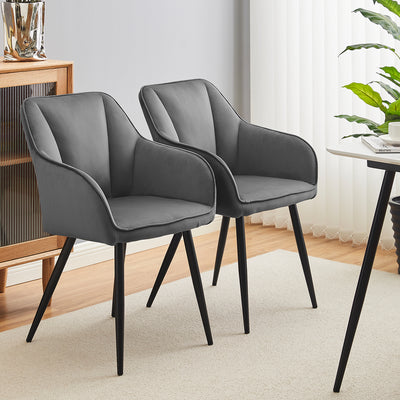Earven Velvet Dining Chairs