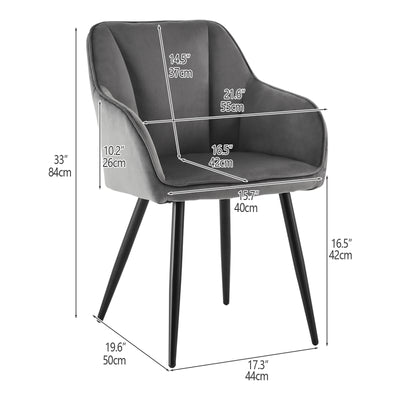 Earven Velvet Dining Chairs