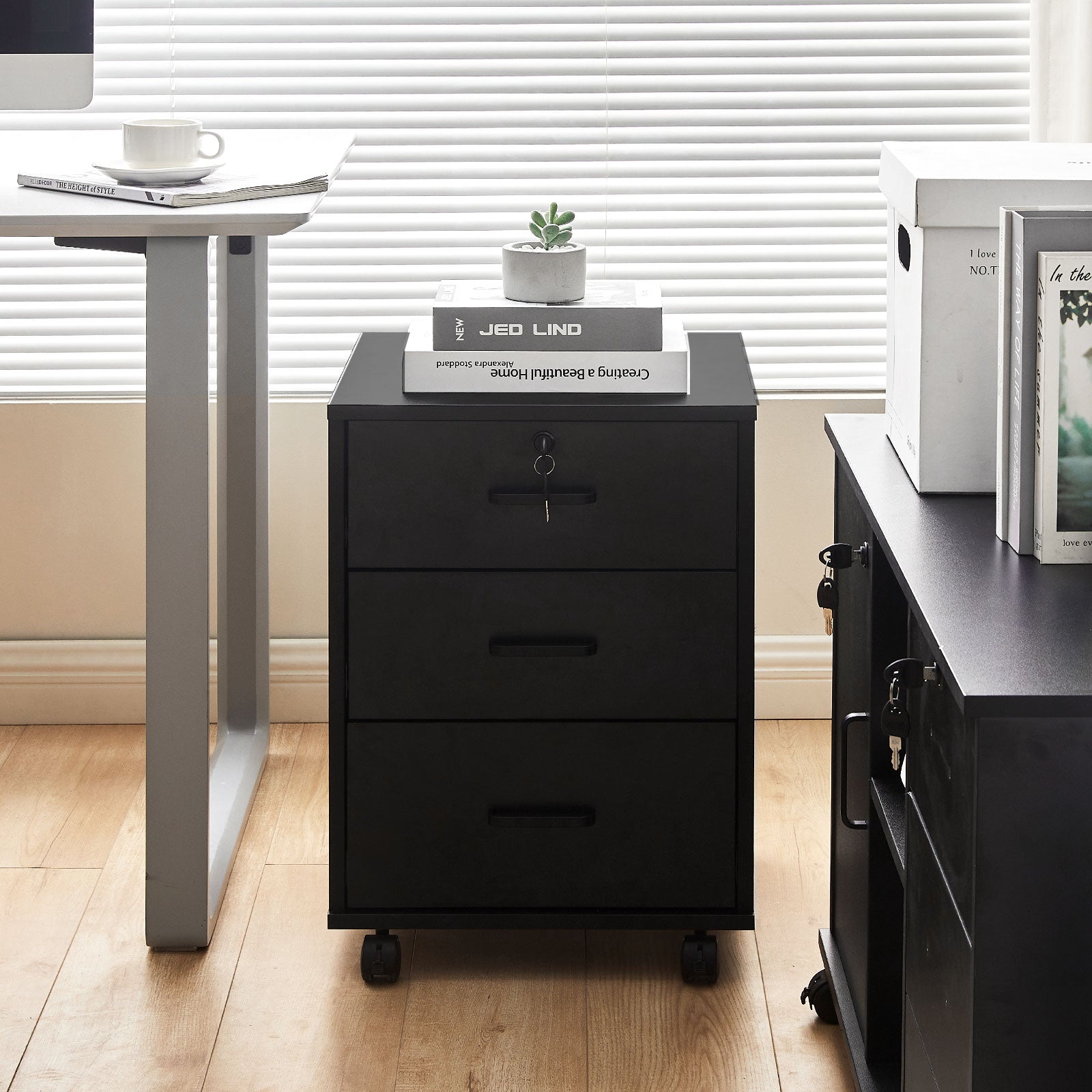Edene Mobile Filing Cabinet [3-Drawer]