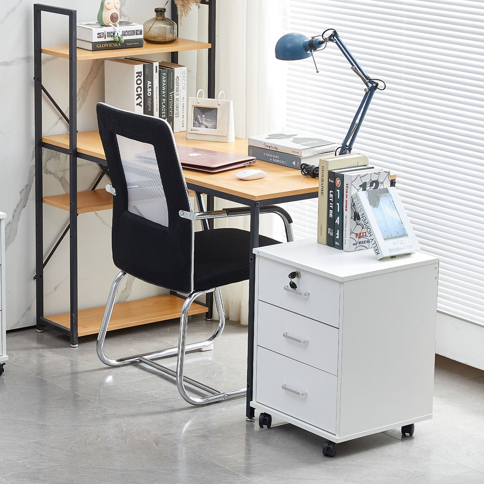 Edene Mobile Filing Cabinet [3-Drawer]