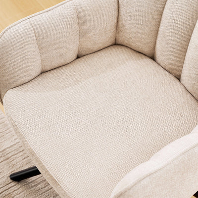 Eloise Linen Blend Swivel Chair