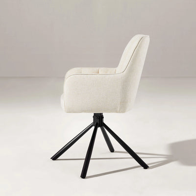 Eloise Linen Blend Swivel Chair