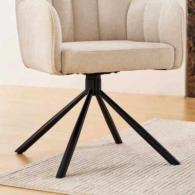 Eloise Linen Blend Swivel Chair