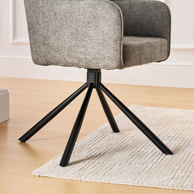 Eloise Linen Blend Swivel Chair