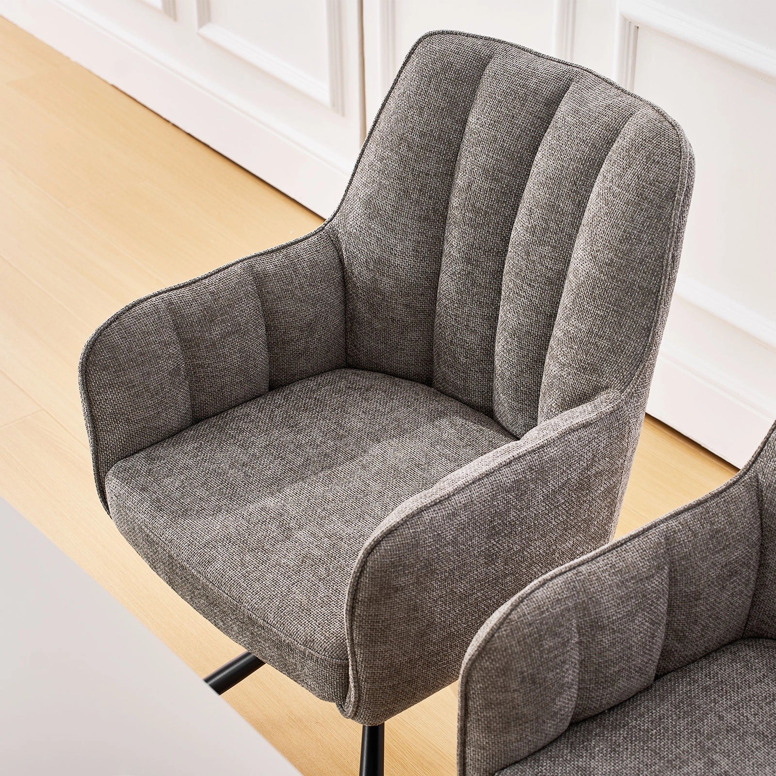 Eloise Linen Blend Swivel Chair