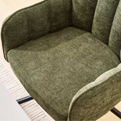 Eloise Linen Blend Swivel Chair