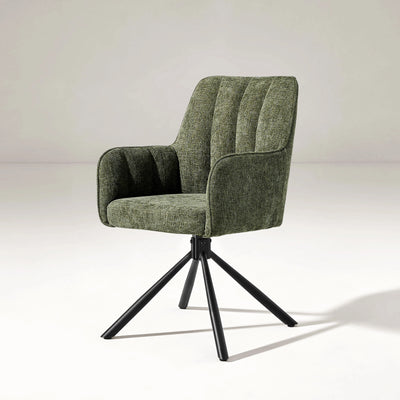 Eloise Linen Blend Swivel Chair