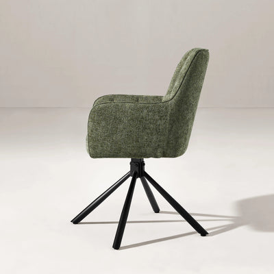 Eloise Linen Blend Swivel Chair
