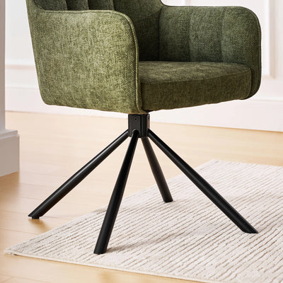 Eloise Linen Blend Swivel Chair