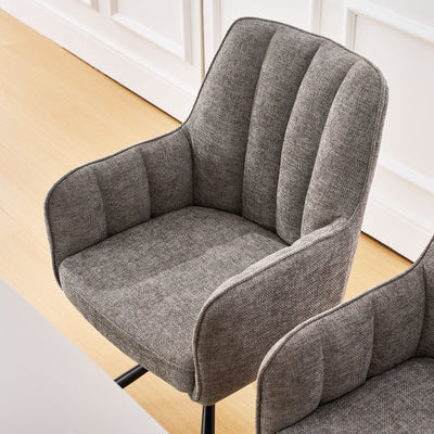 Eloise Linen Blend Swivel Chair