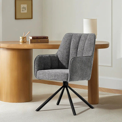Eloise Linen Blend Swivel Chair