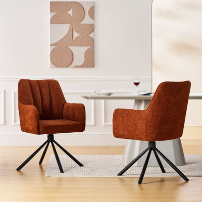 Eloise Linen Blend Swivel Chair