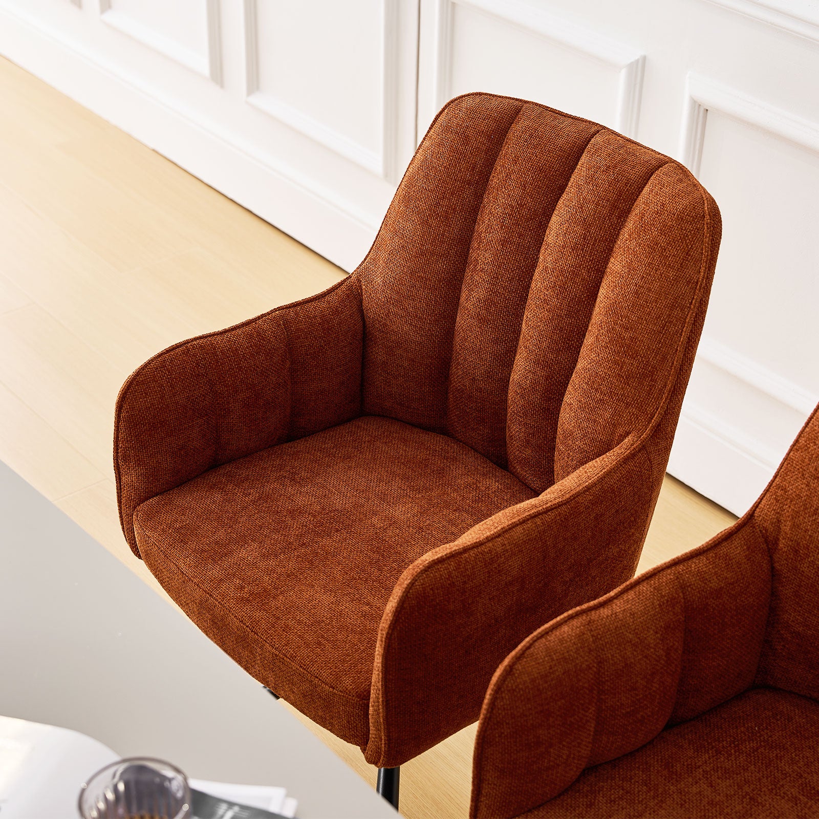 Eloise Linen Blend Swivel Chair