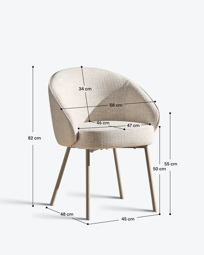 Elowen Linen Blend Dining Chairs
