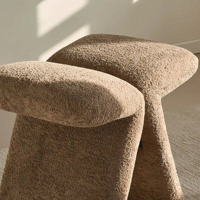 Faye Bouclé Accent Stool, Designer Edition