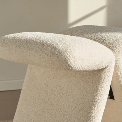 Faye Bouclé Accent Stool, Designer Edition