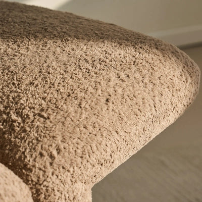 Faye Bouclé Accent Stool, Designer Edition