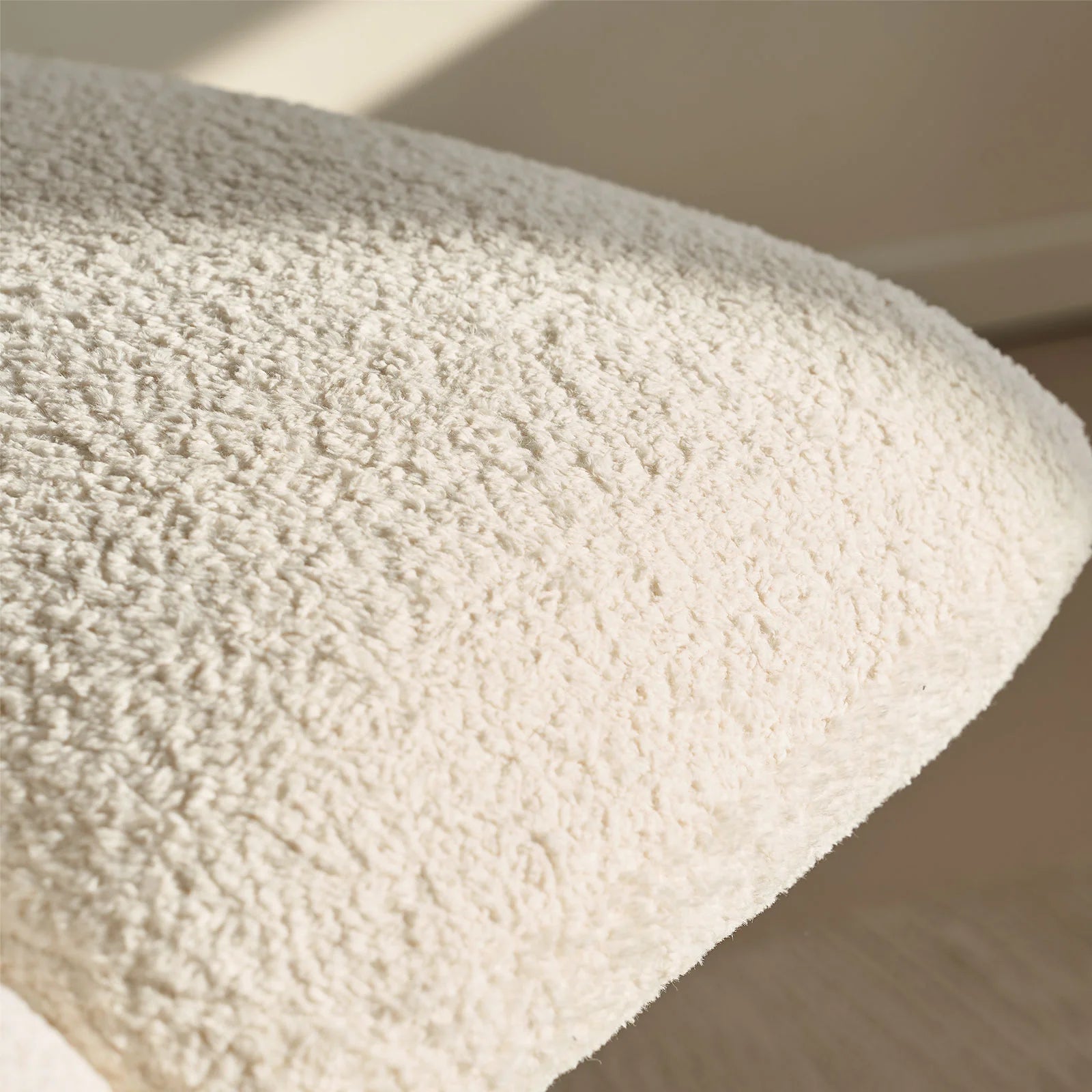 Faye Bouclé Accent Stool, Designer Edition
