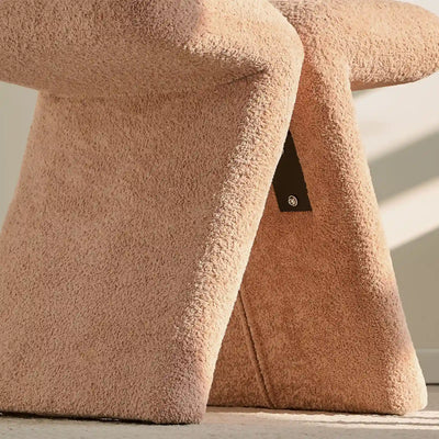 Faye Bouclé Accent Stool, Designer Edition