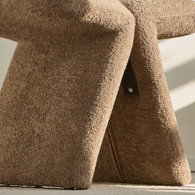 Faye Bouclé Accent Stool, Designer Edition